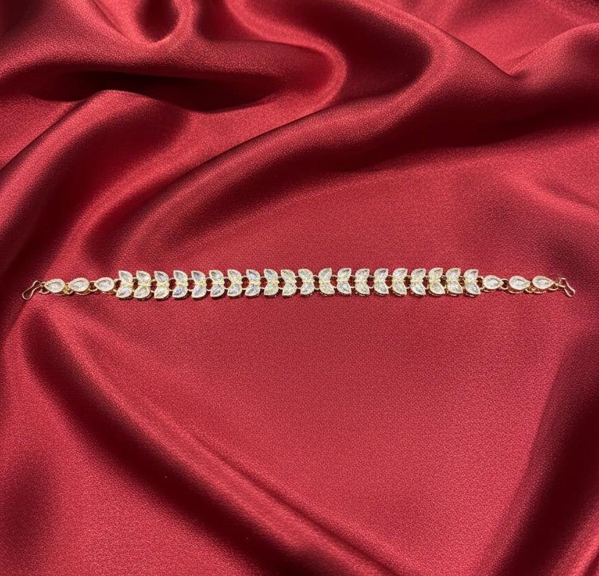 Classic Kundan Gold Finish Mattha Patti