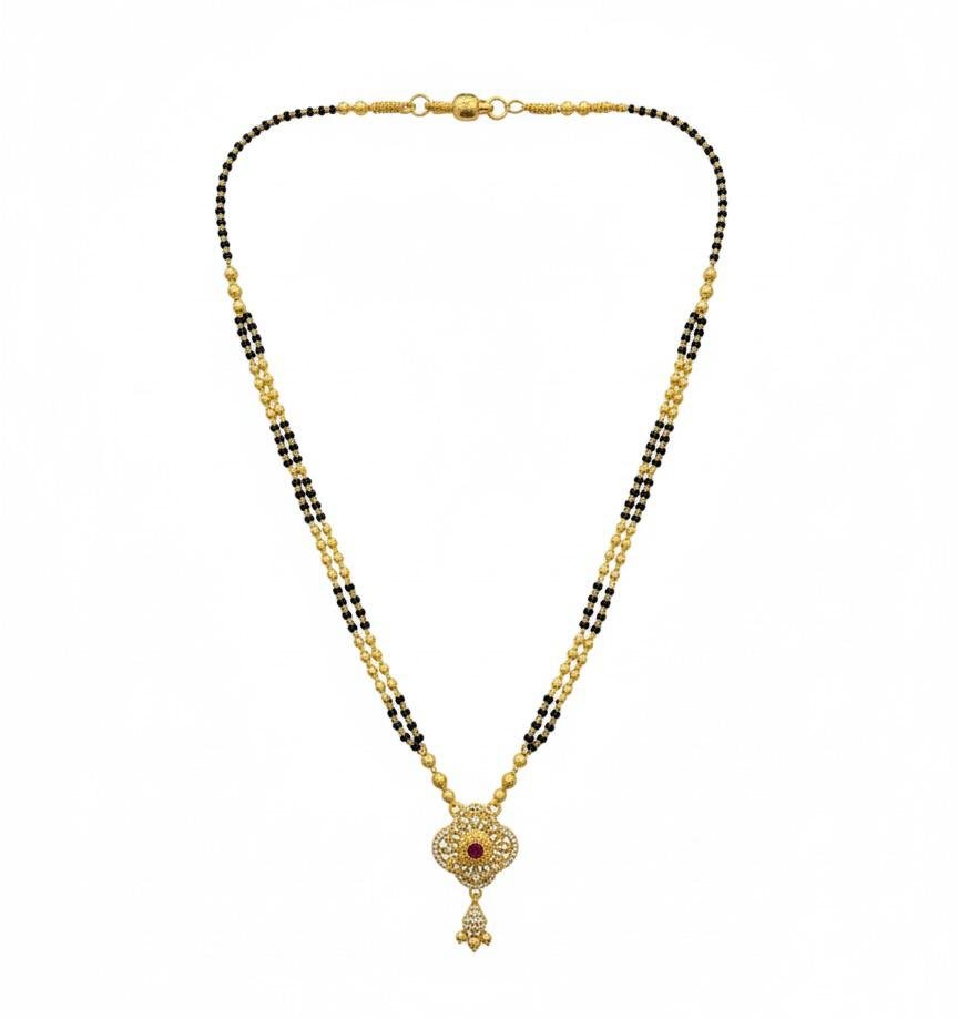 American Diamond Stone Work Mangal Sutra