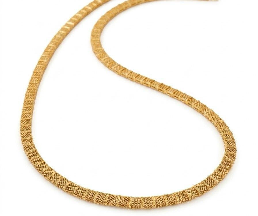 Golden Polish Temple Look Kamarband