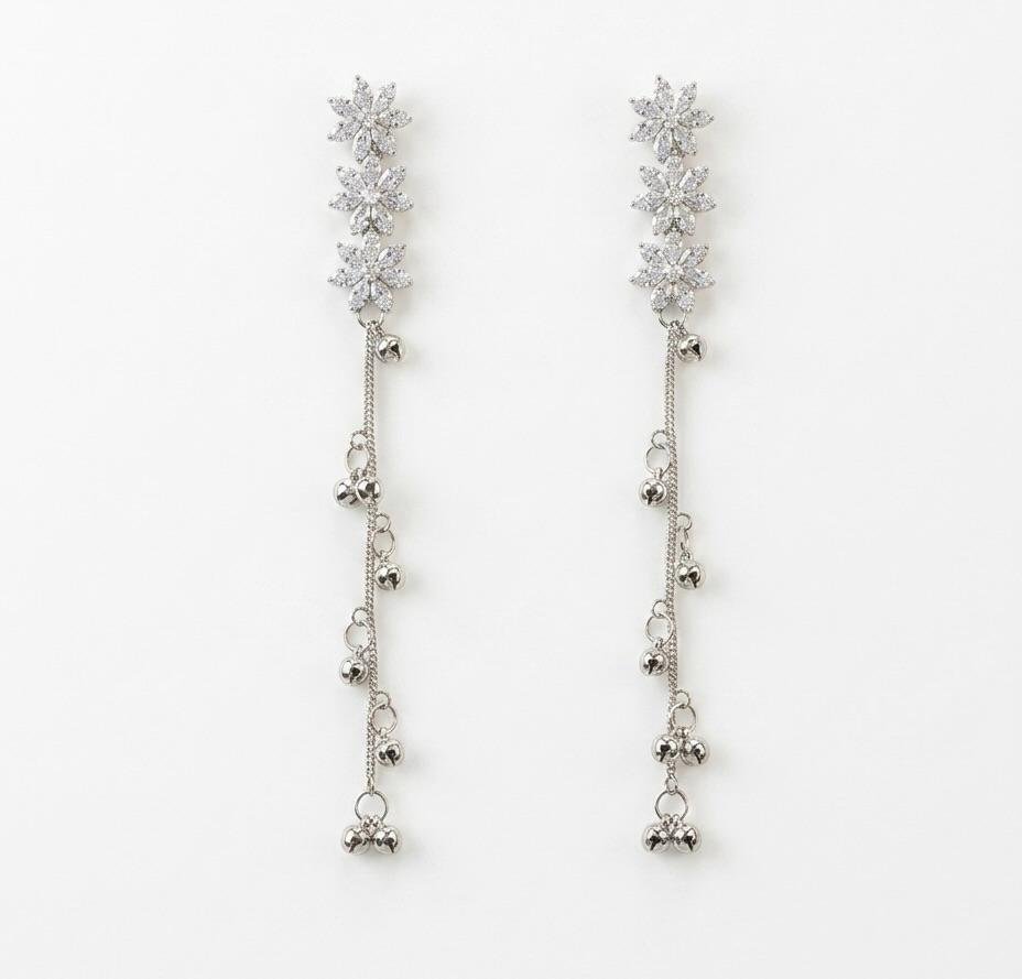 Anti-Tarnish Silver Polish Long Earrings